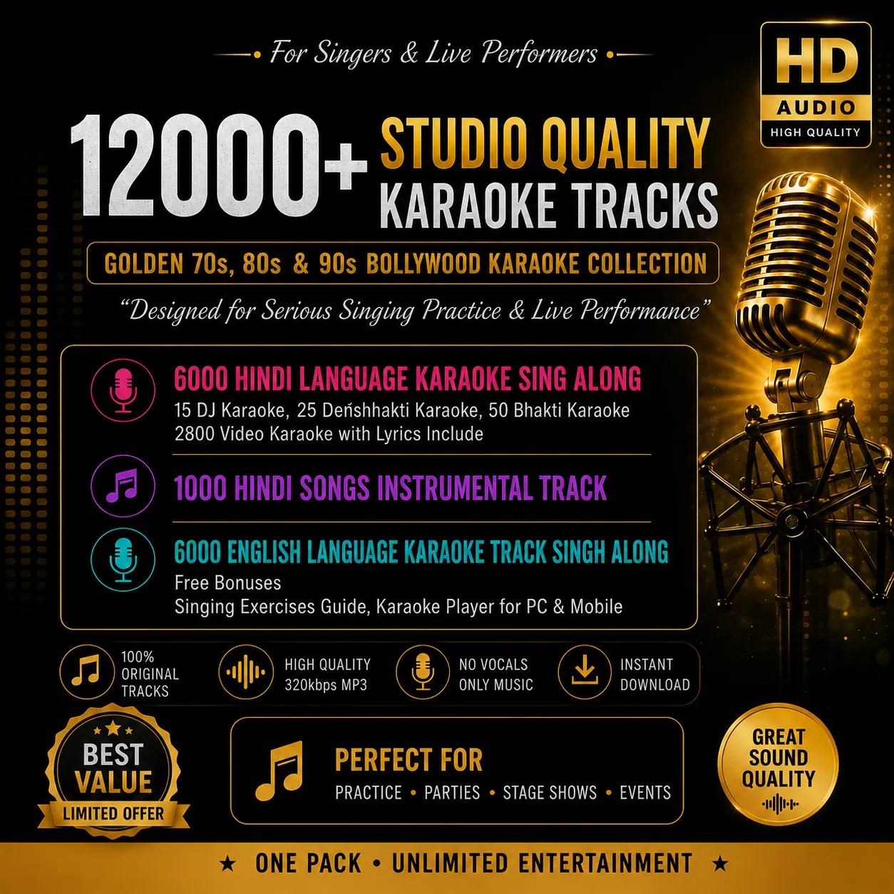 12000+ Hindi Karaoke Bundle