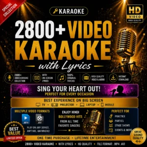 2800 Hindi Video Karaoke with Lyrics